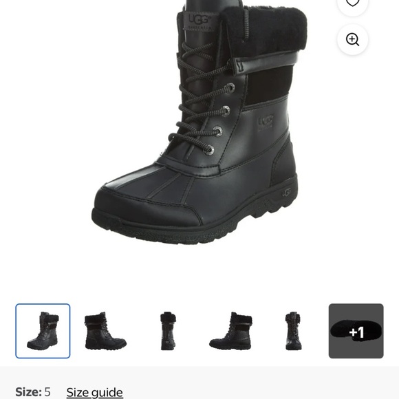 UGG Kids Black Boots size 4 OR women's size 5.5 - Picture 4 of 8